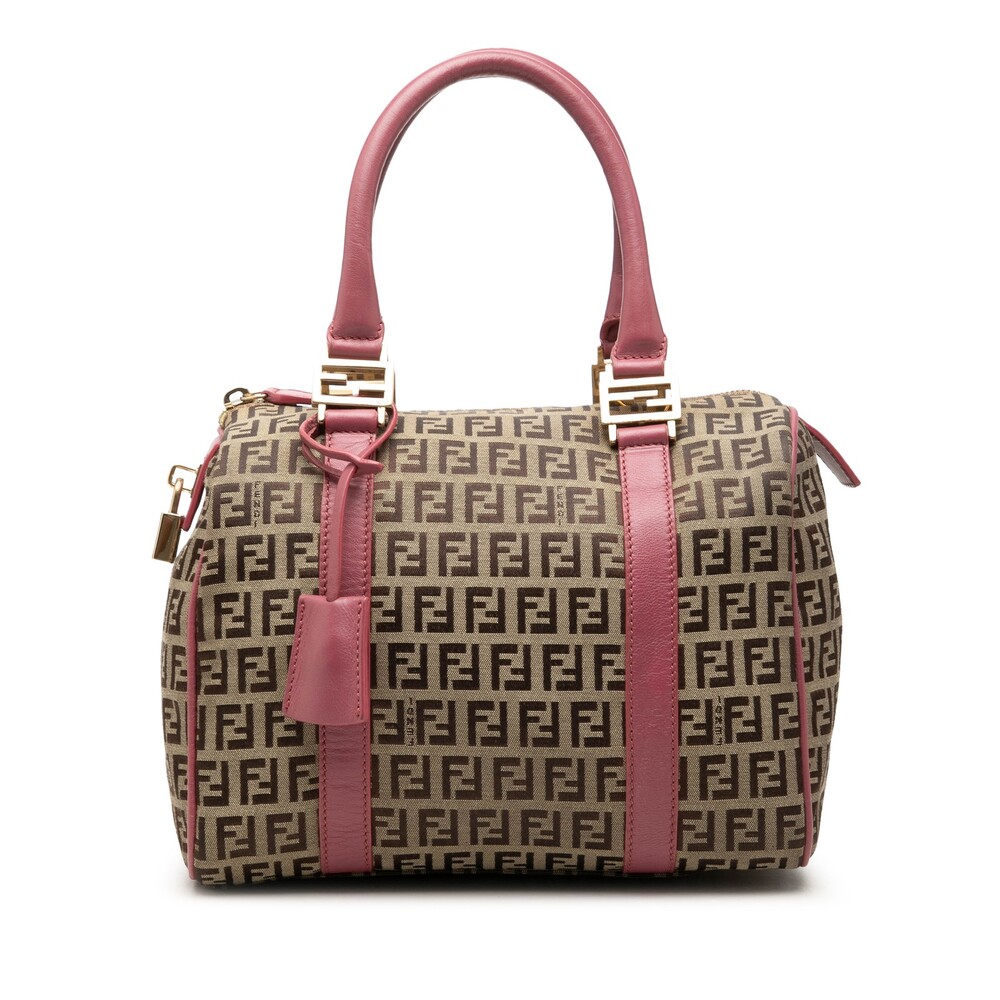 Fendi Zucchino Canvas Boston Bag Pre- #343433F71B